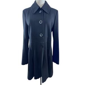"VIA SPIGA" Stunning Wool Coat, Y2K, Trench, Pleated, Matrix, PLZ READ,SEE PICS!